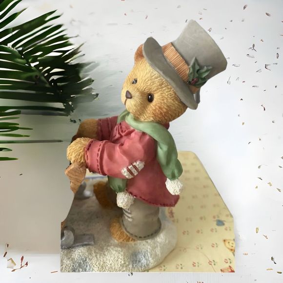Cherished Teddies Figurine Lindsey Lyndon Winter Wonderland 141178A  1996 Boxed - Picture 3 of 7
